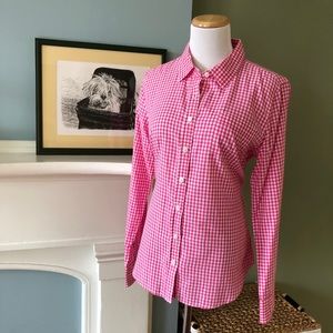 Company Ellen Tracy Plaid Button-Down Blouse